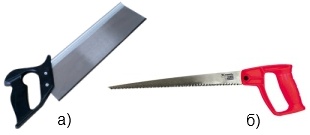 Типы ножовок - узкая и с обушком.