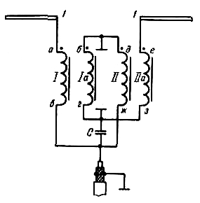 Схема соединений ССТФ с активным вибратором