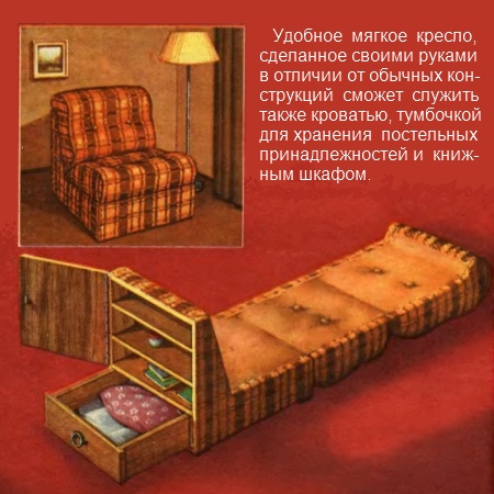 Самодельное кресло-кровать.